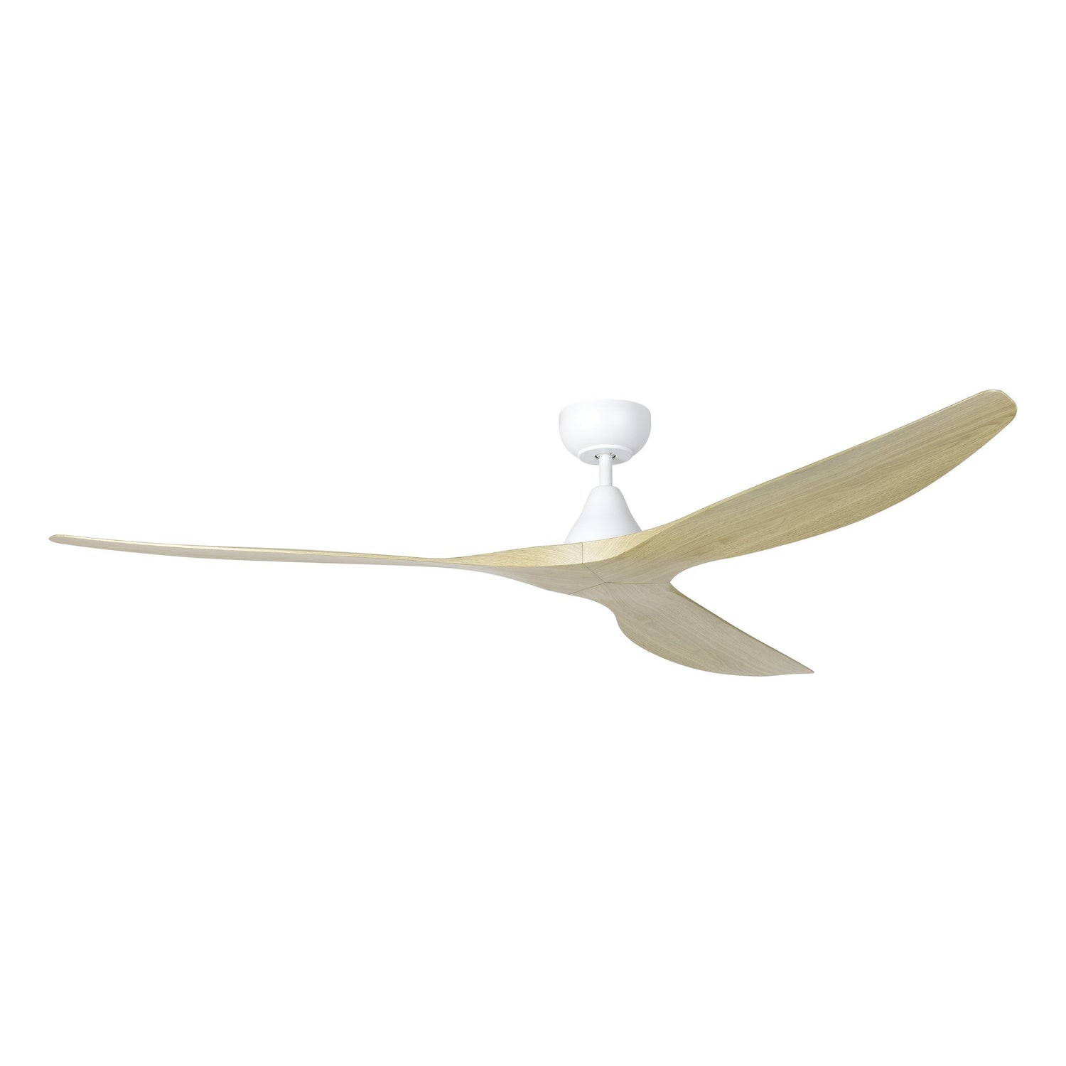 Surf 72"/1829mm 3 Blade White with Oak DC Motor ABS Ceiling Fan