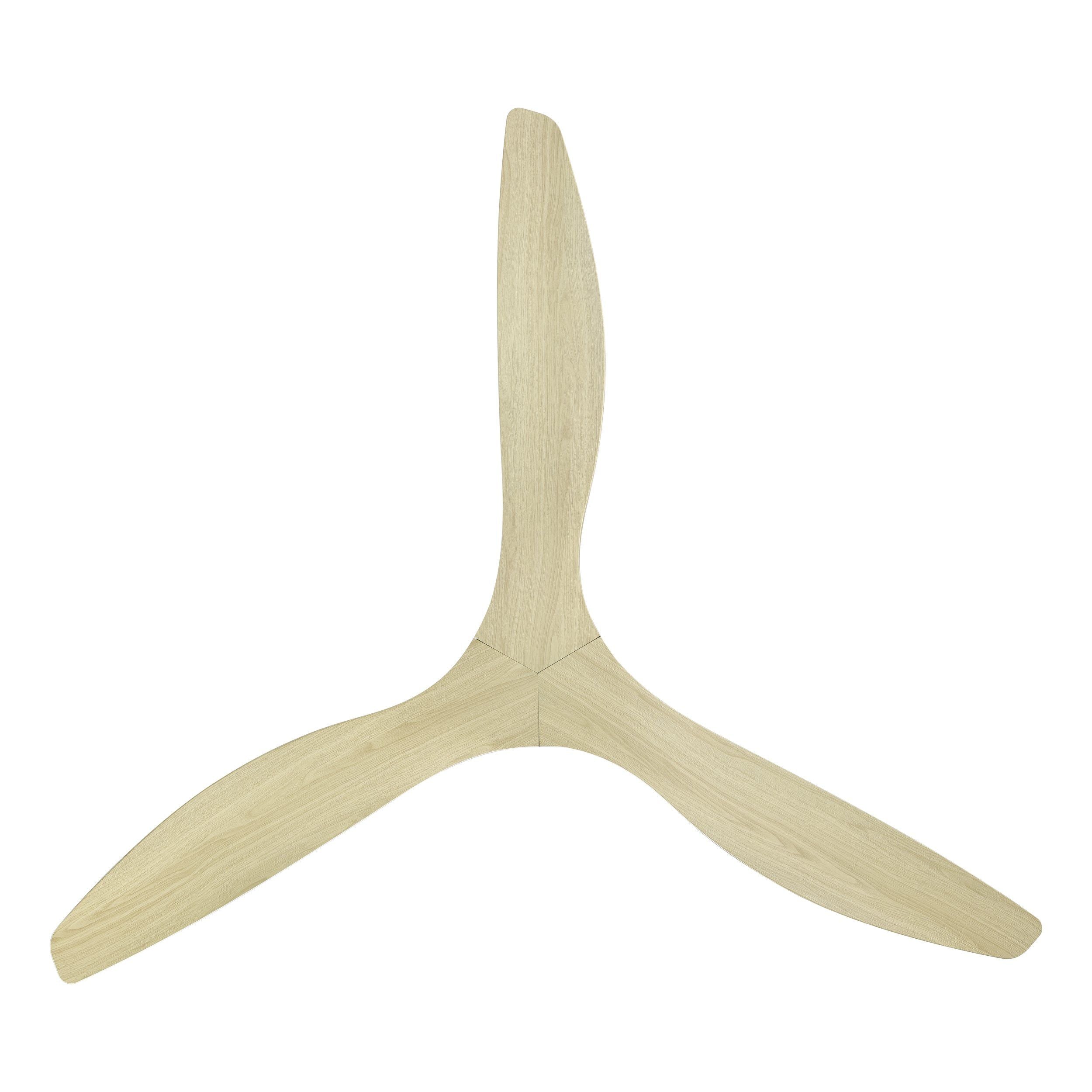 Surf 72"/1829mm 3 Blade White with Oak DC Motor ABS Ceiling Fan