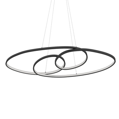 Gianella Modern LED 3000k Swirl Black Pendant