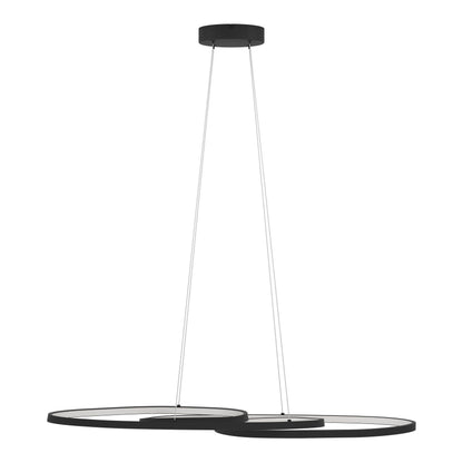 Gianella Modern LED 3000k Swirl Black Pendant