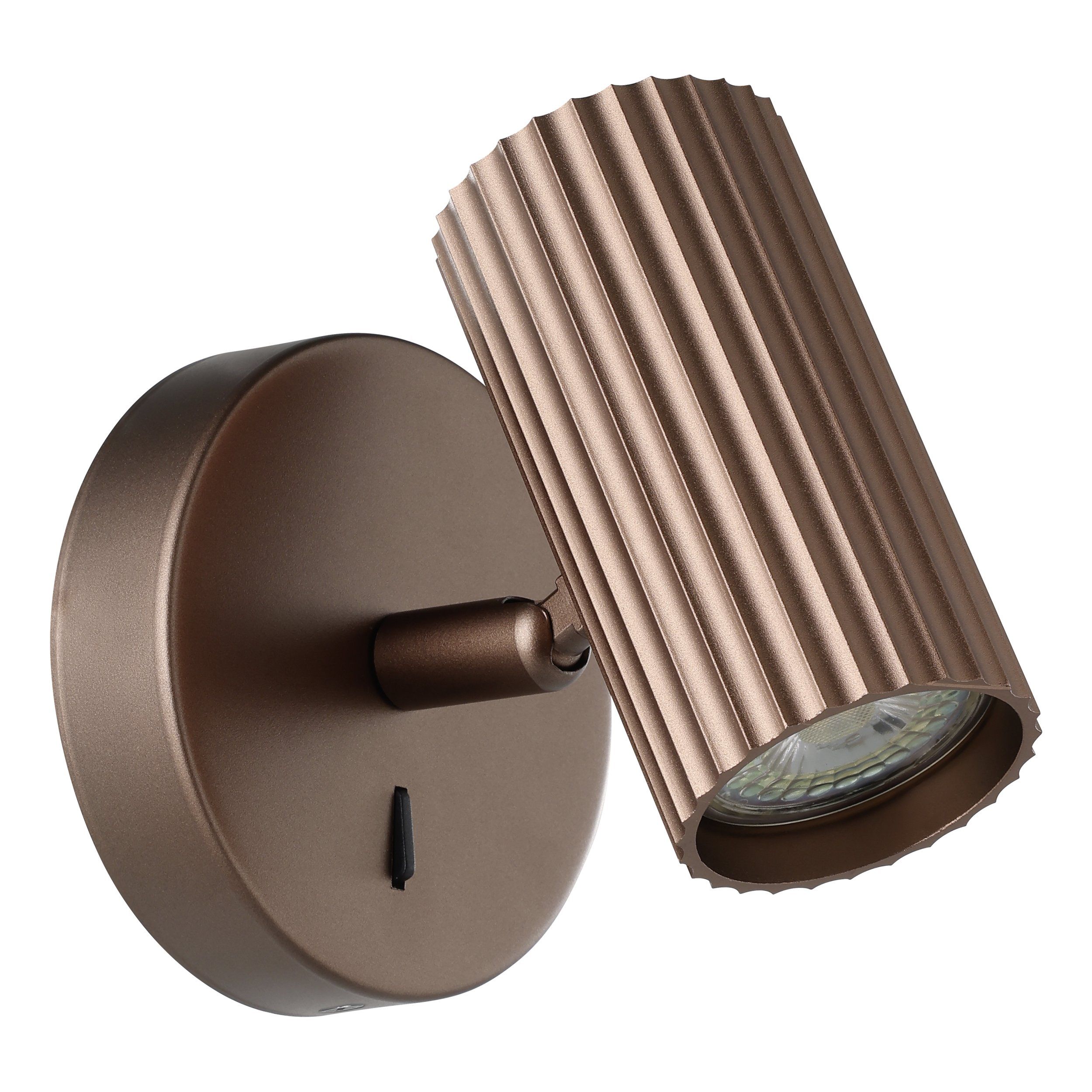 Portillo 1 Light Bronze Indoor Spot Light Contemporary Wall Light