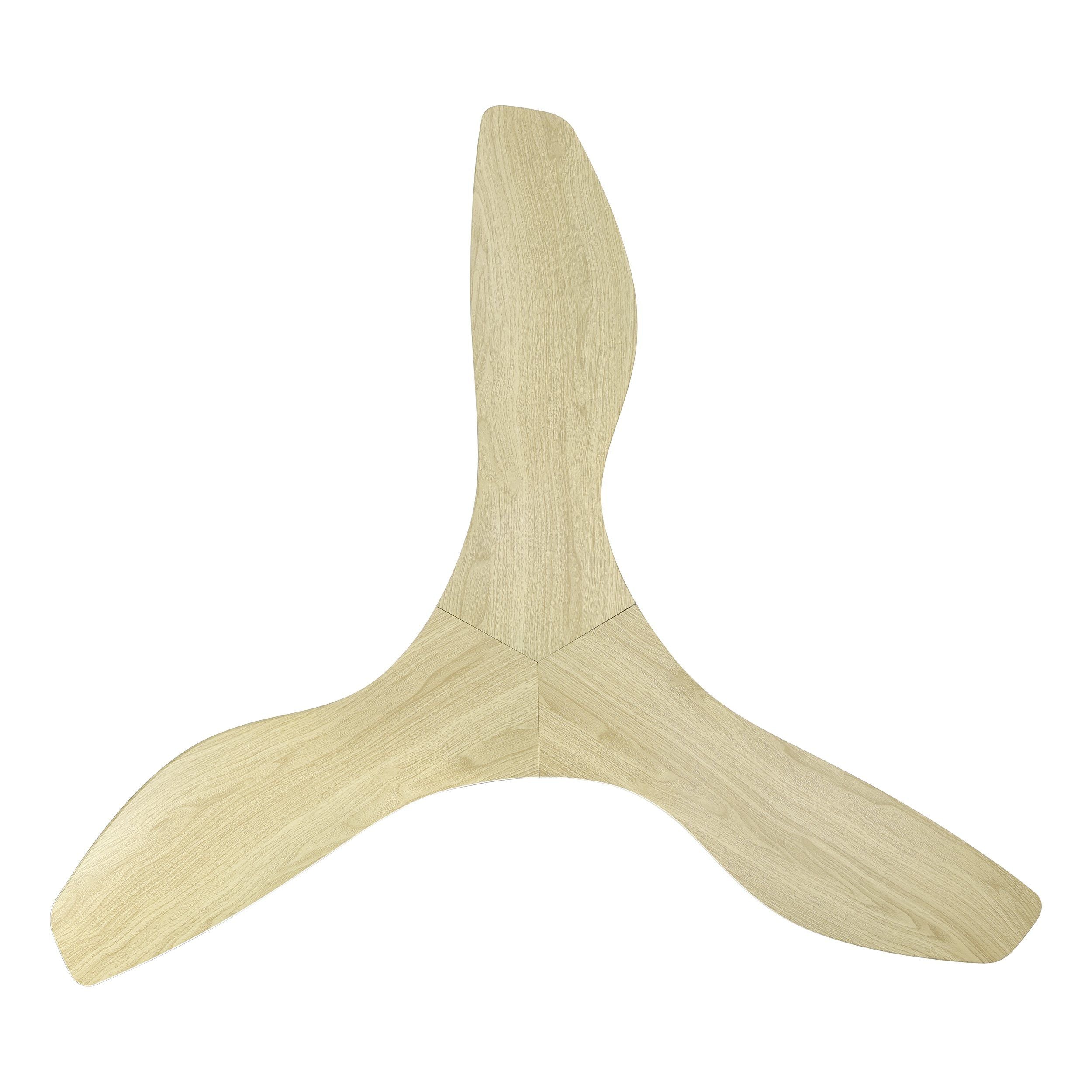 Surf 40"/1020mm 3 Blade Oak and White DC Motor ABS Ceiling Fan