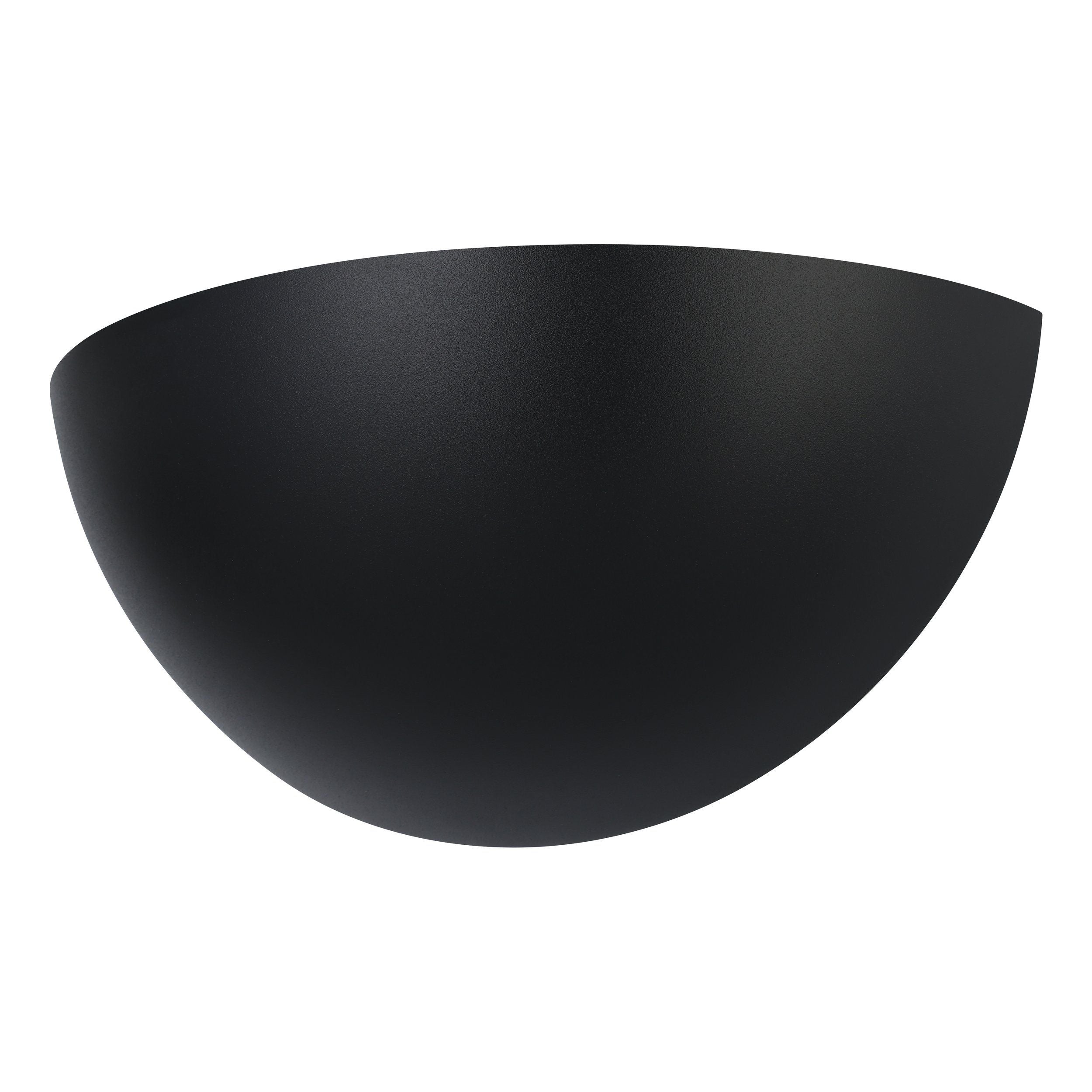 Tanura Black Modern Round Up Light Indoor Wall Sconce