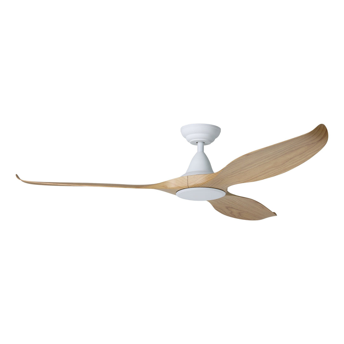 Noosa 60&quot;/152cm Blackbutt and White DC Motor Ceiling Fan