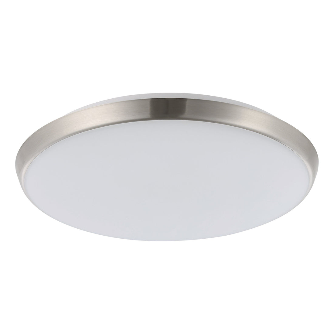 Ollie 2 18/25w Satin Nickel 300mm Tri-Colour LED Oyster
