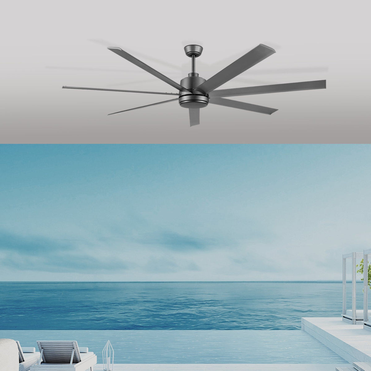 Tourbillion Pro Titanium 80"/203cm DC Motor Ceiling Fan