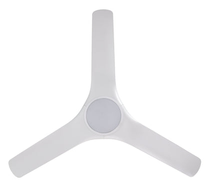Tahiti 52"/1320mm 3 Blade White with LED Light DC Motor ABS Ceiling Fan