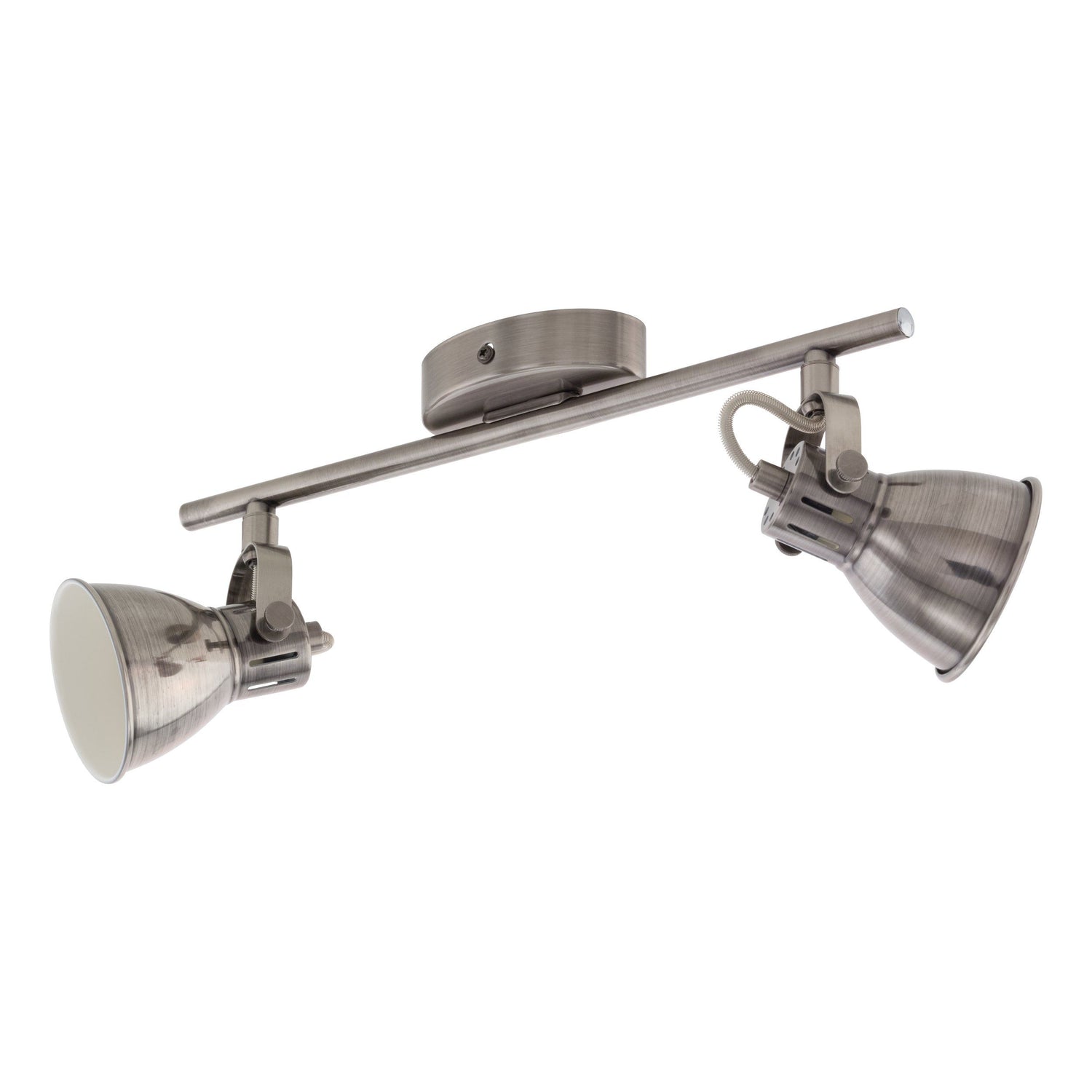 Seras Antique Bronze 2 Light Modern Industrial GU10 Spotlight