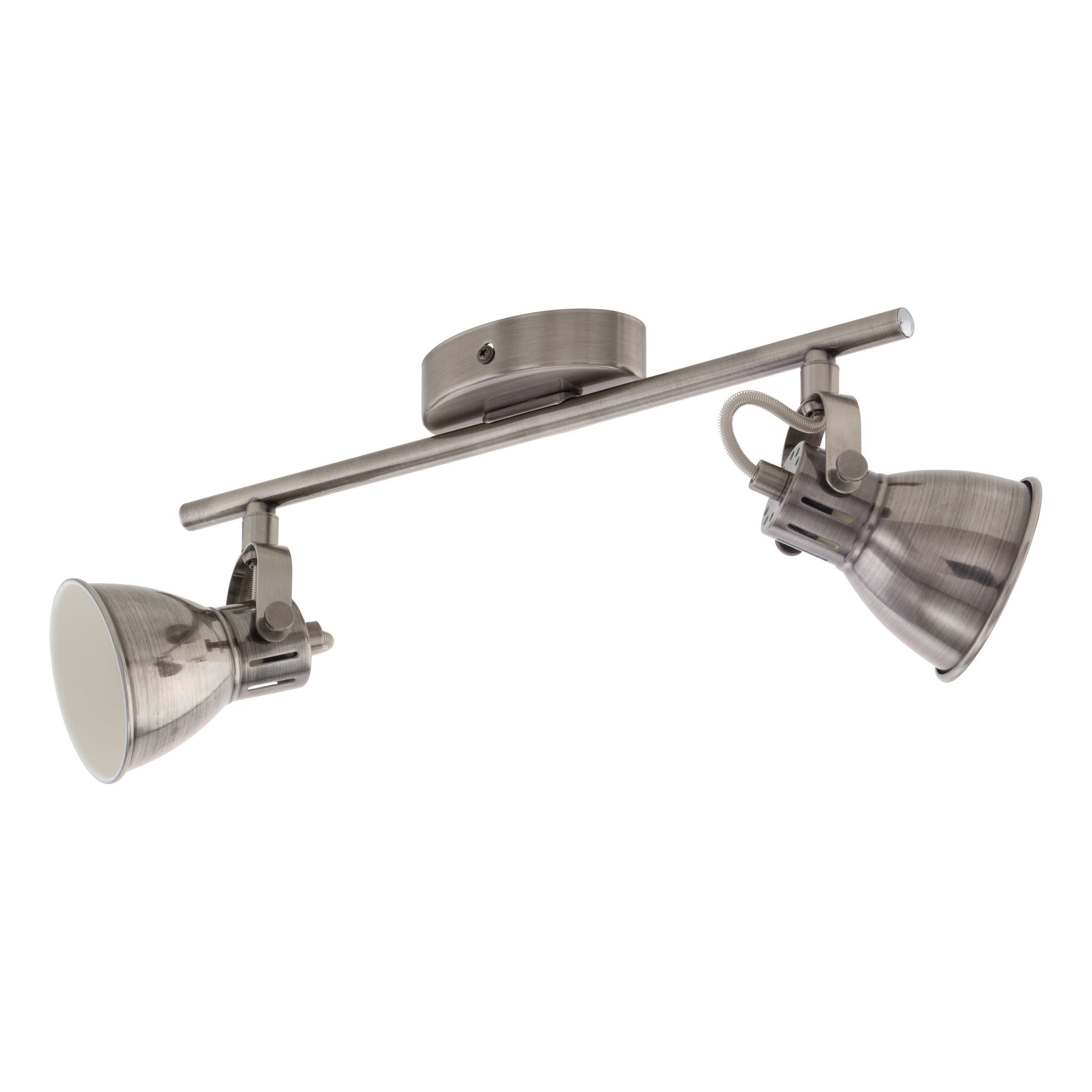 Seras Antique Bronze 2 Light Modern Industrial GU10 Spotlight