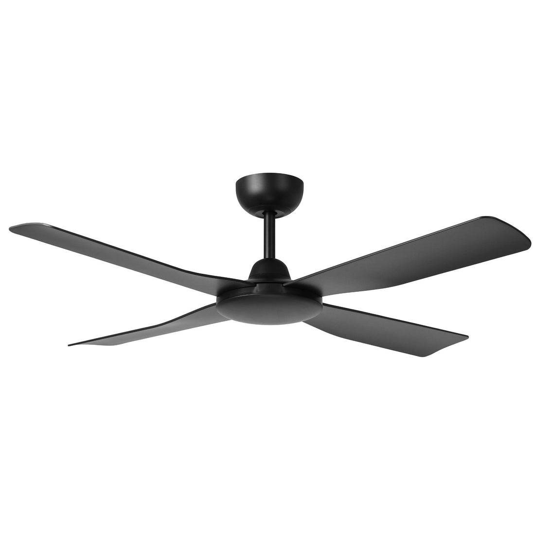 Aloha 48&quot;/1200mm 4 Blade Black Smart Control DC Motor ABS Ceiling Fan