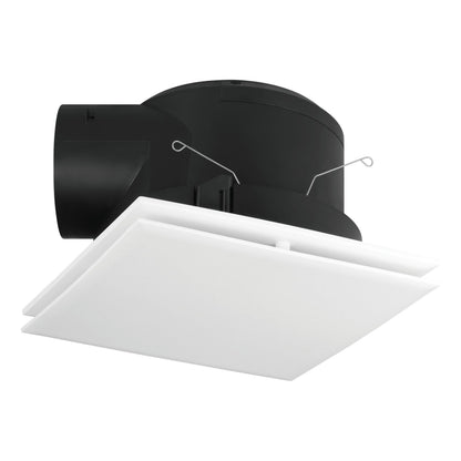 Samba White Square Bathroom Exhaust Fan