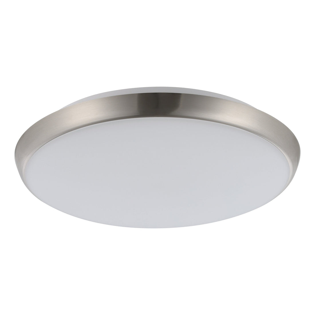 Ollie 2 12/15w Satin Nickel 250mm Tri-Colour LED Oyster