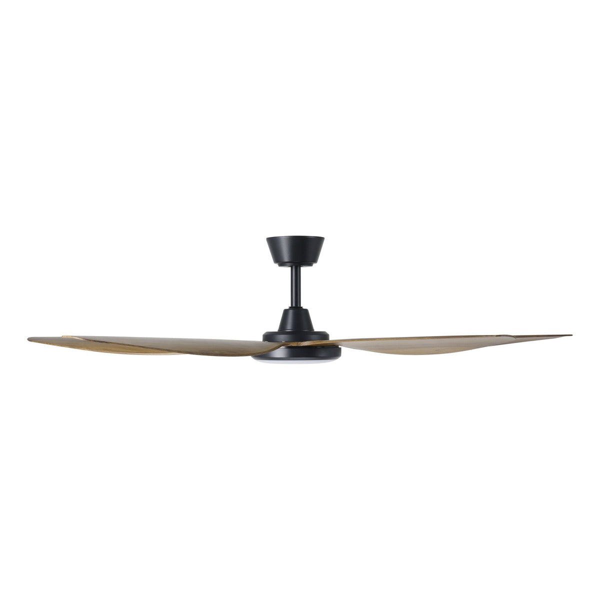 Miami 60"/1520mm 5 Blade Black and Teak with LED DC Motor ABS Ceiling Fan
