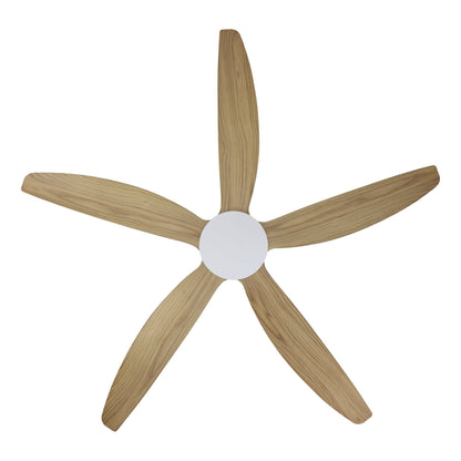 Miami 60"/1520mm 5 Blade White and Blackbutt DC Motor ABS Ceiling Fan