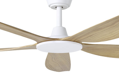 Miami 60"/1520mm 5 Blade White and Blackbutt DC Motor ABS Ceiling Fan