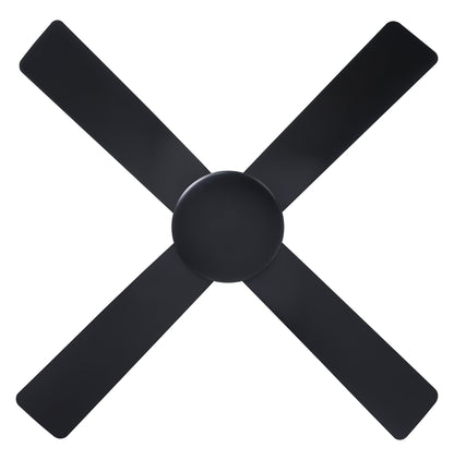 Aloha 52&quot;/1300mm 4 Blade Black Smart Control DC Motor ABS Ceiling Fan
