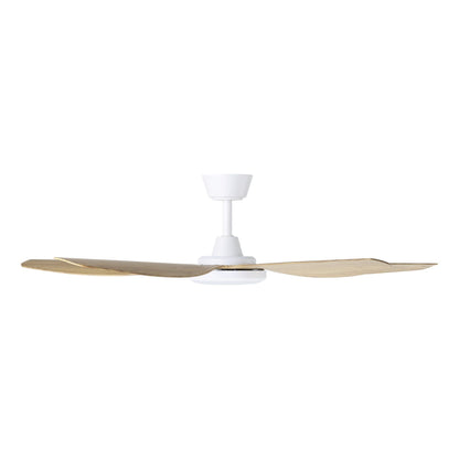 Miami 52"/1320mm 5 Blade White and Blackbutt with LED DC Motor ABS Ceiling Fan