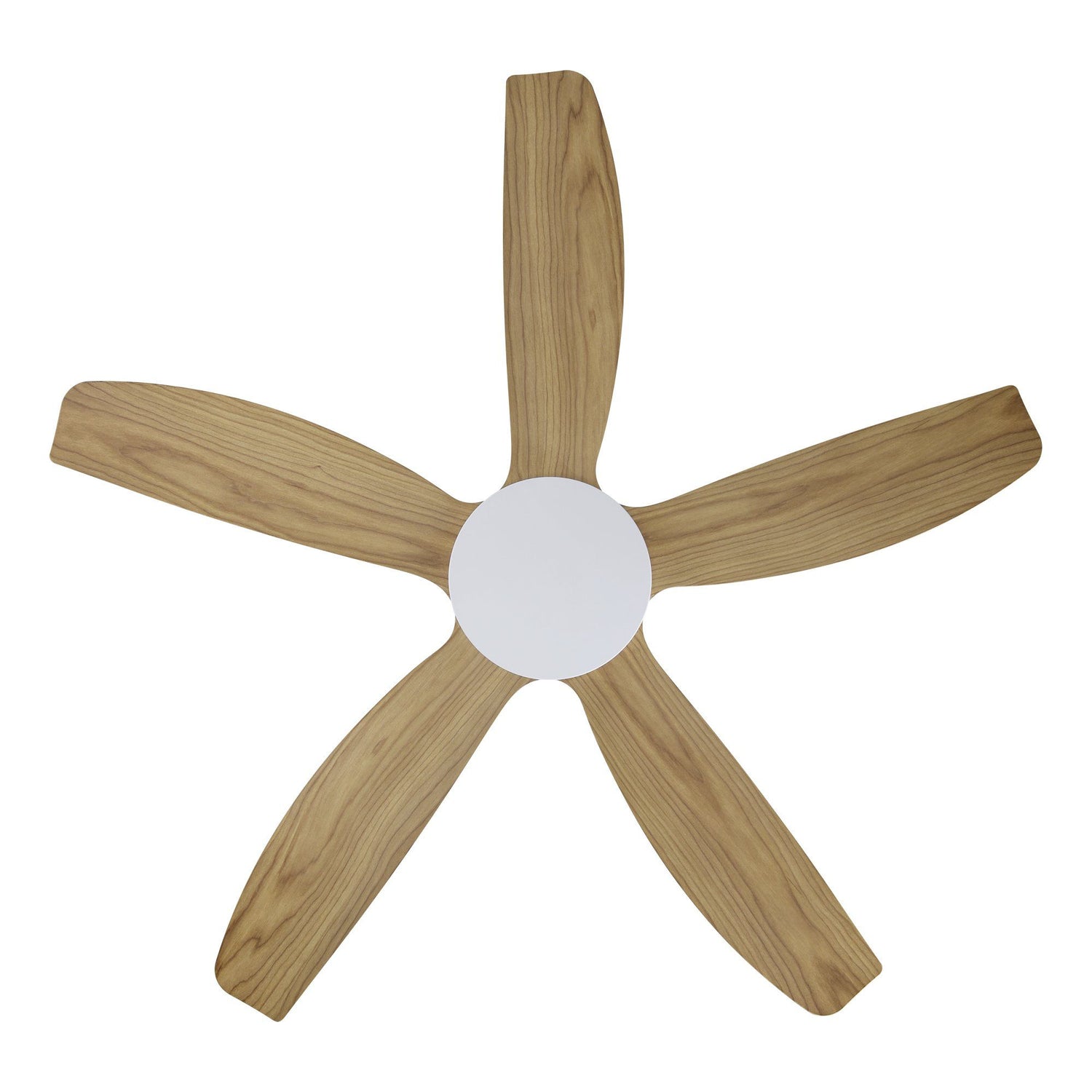 Miami 48"/1220mm 5 Blade White with Blackbutt DC Motor ABS Ceiling Fan
