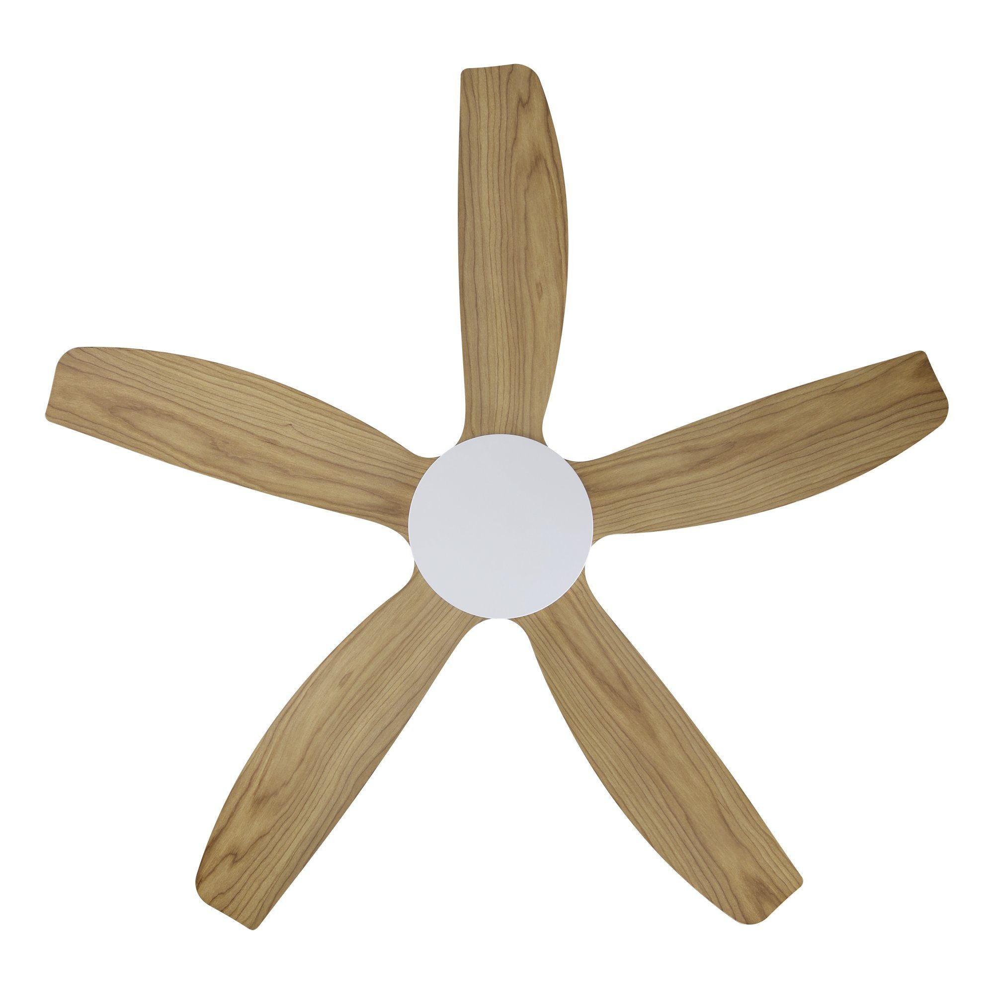 Miami 48"/1220mm 5 Blade White with Blackbutt DC Motor ABS Ceiling Fan