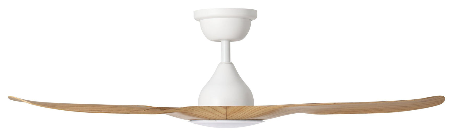Tahiti 52"/1320mm 3 Blade White and Blackbutt with LED Light DC Motor ABS Ceiling Fan