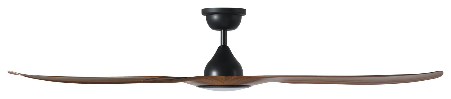 Tahiti 72"/1830mm 3 Blade Black and Teak with LED Light DC Motor ABS Ceiling Fan