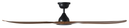 Tahiti 72"/1830mm 3 Blade Black and Teak with LED Light DC Motor ABS Ceiling Fan