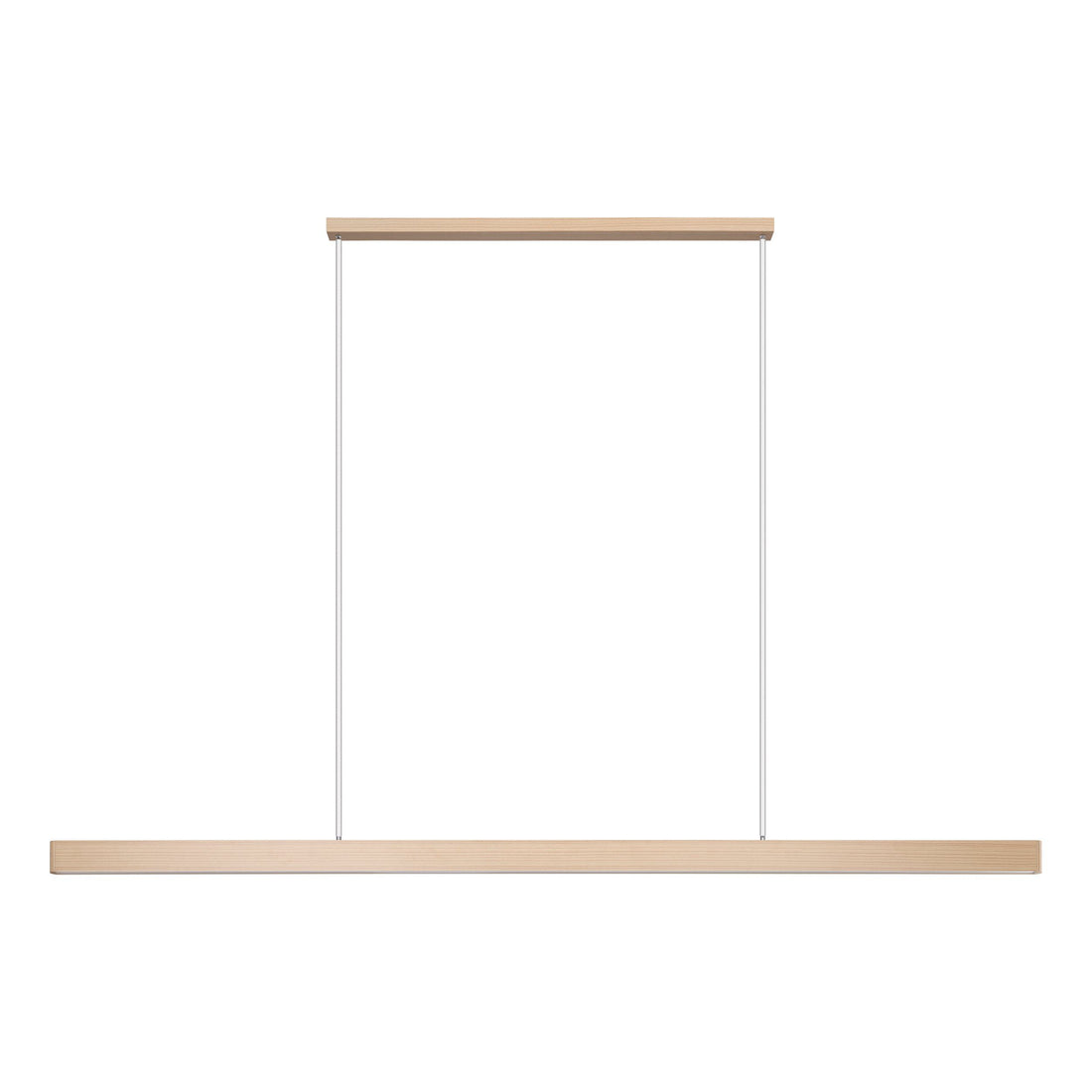 Climene 3 240cm Oak Linear Tri-Colour LED Strip Pendant