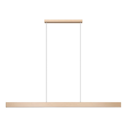 Climene 3 180cm Oak Linear Tri-Colour LED Strip Pendant