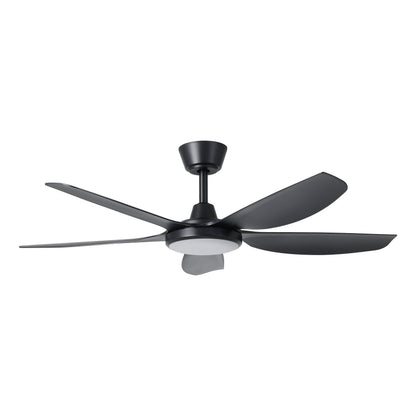 Miami 48"/1220mm 5 Blade Black with LED DC Motor ABS Ceiling Fan