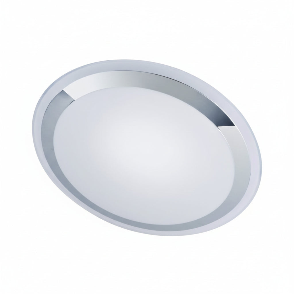 Saturn 52w Round Chrome Trim Step-Dimming LED Oyster