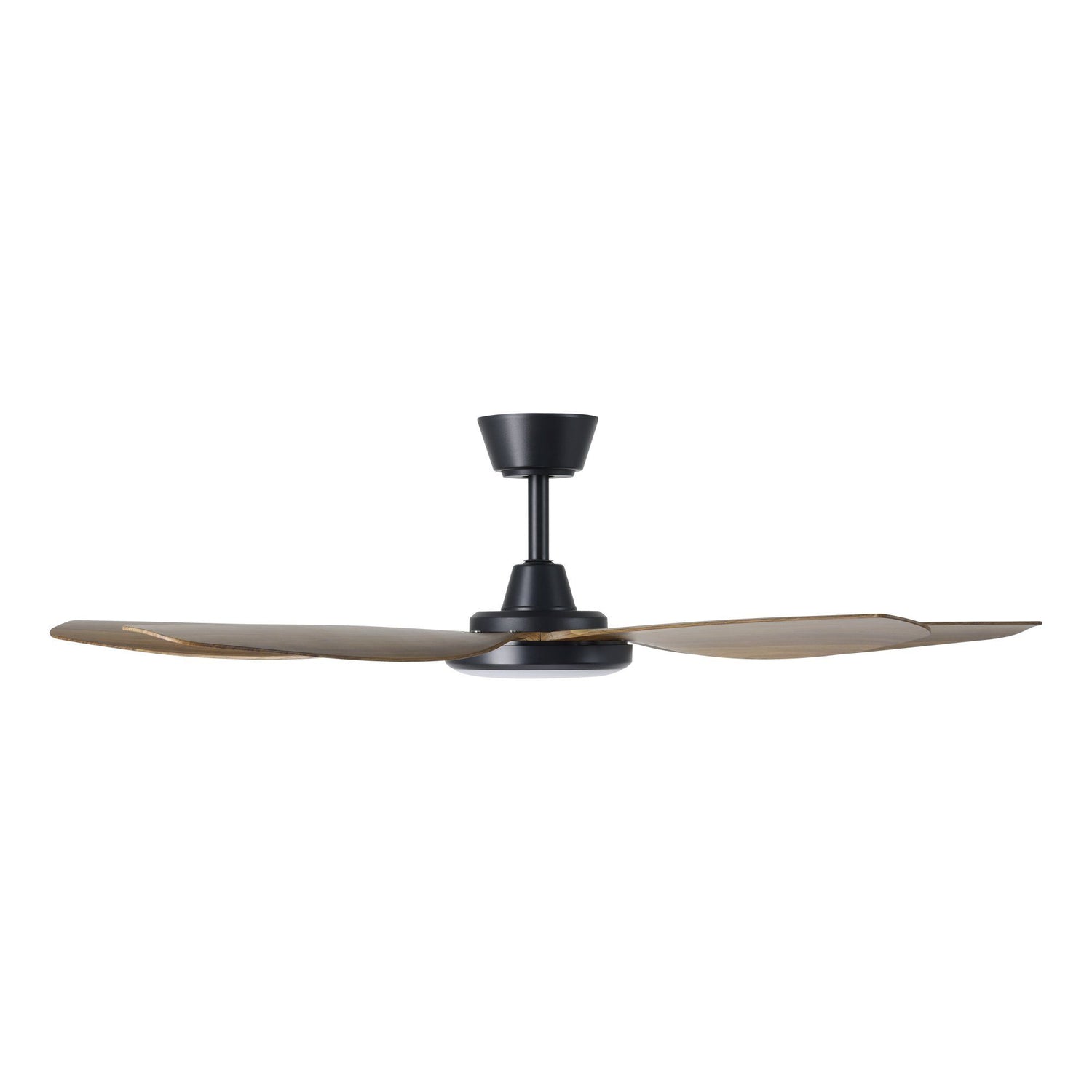 Miami 52"/1320mm 5 Blade Black and Teak with LED DC Motor ABS Ceiling Fan