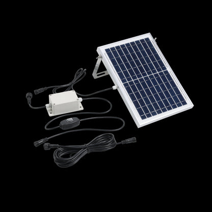 Festoon Solar Black with 10-Light Warm White Kit