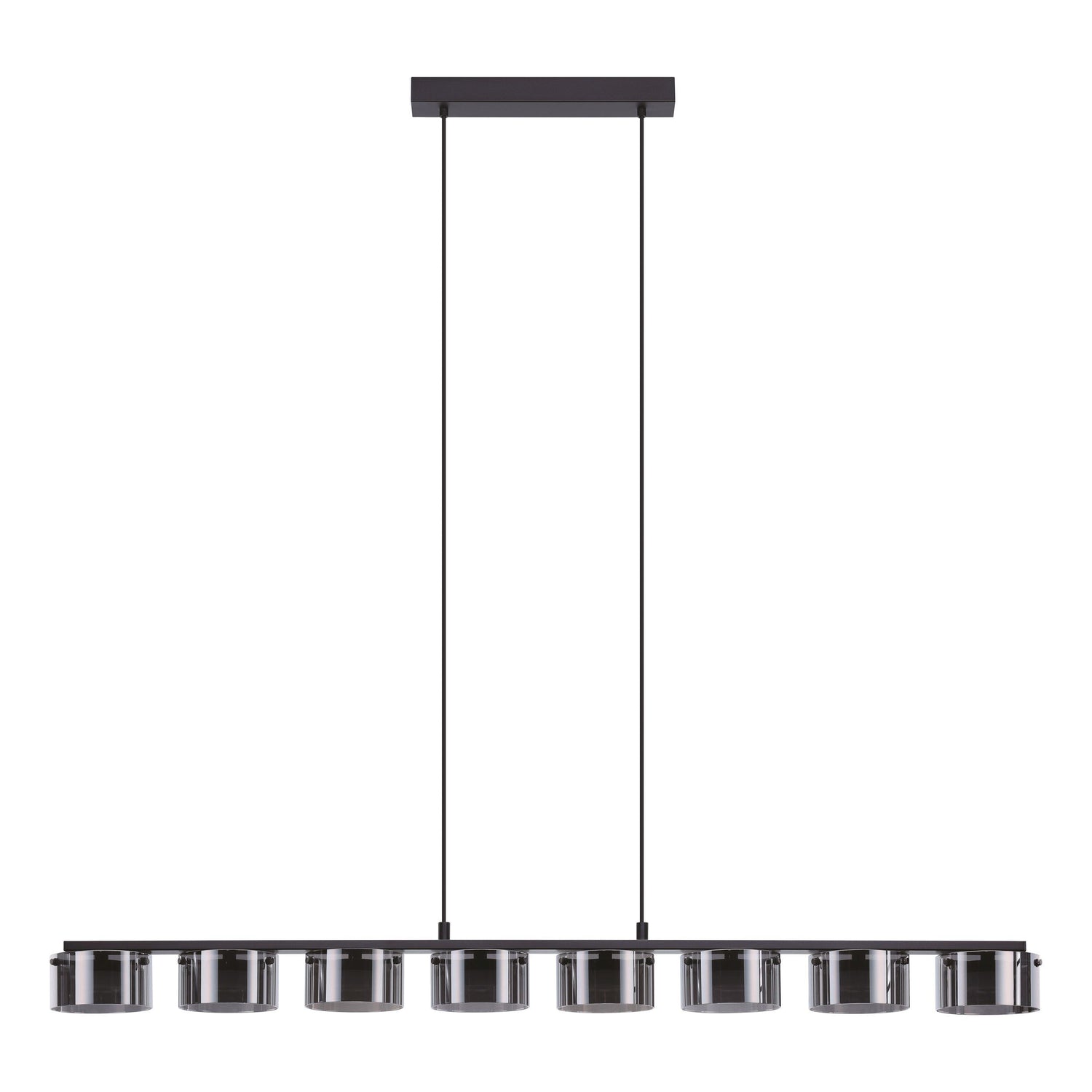 Copillos 8 Light Black and Smoke Modern LED Pendant