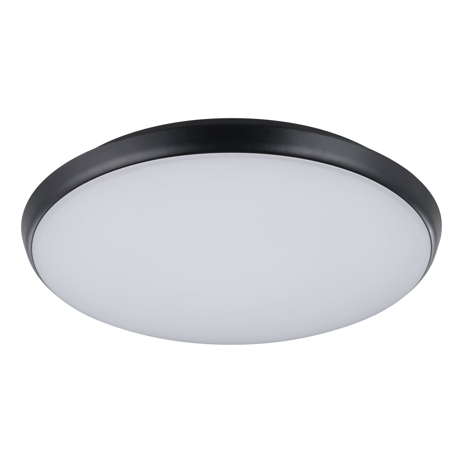 Ollie 2 18/25w Black 300mm Tri-Colour LED Oyster