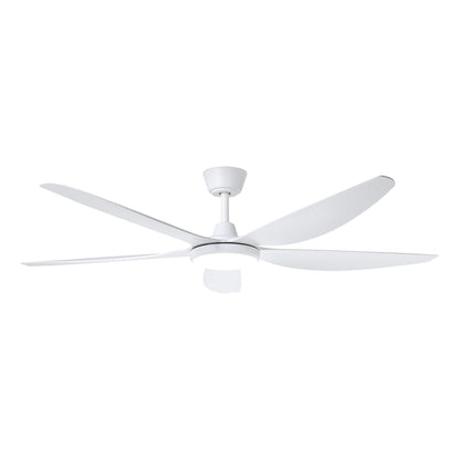 Miami 60"/1520mm 5 Blade White with LED DC Motor ABS Ceiling Fan