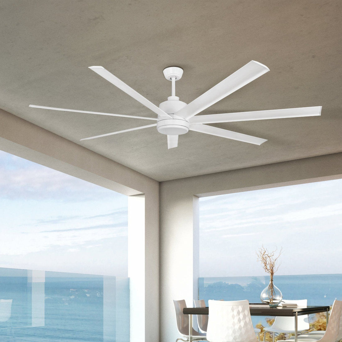 Tourbillion White 80&quot;/203cm DC Motor Ceiling Fan