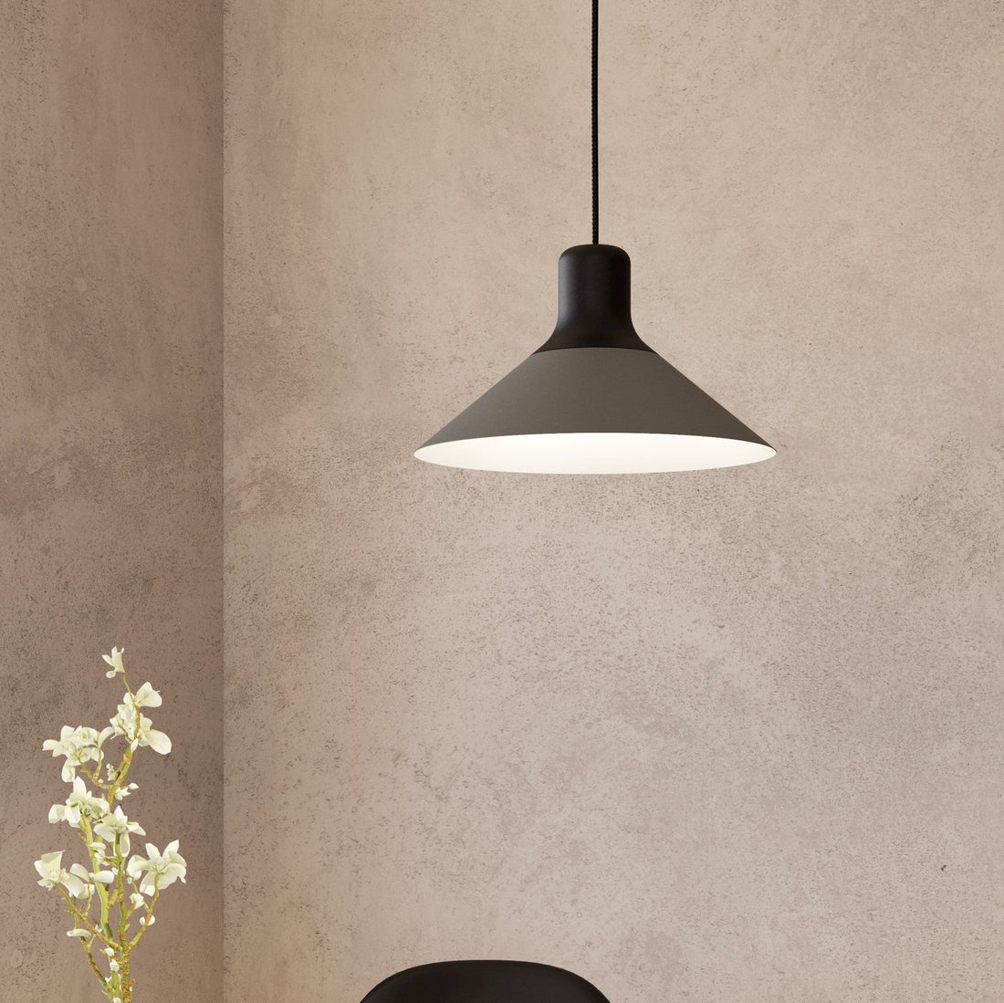 Abreosa Black and Grey Modern Single Pendant