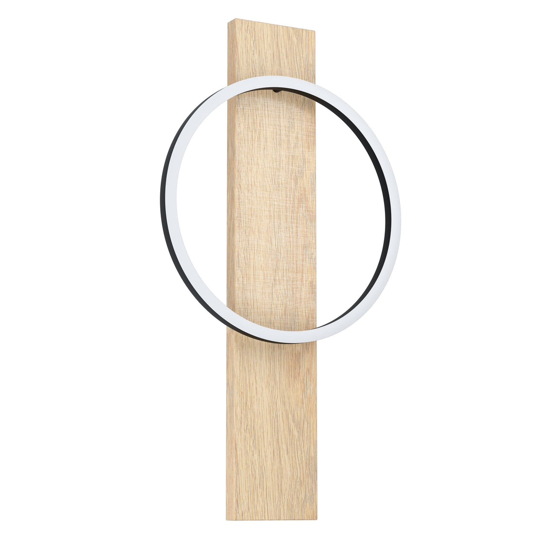 Boyal Natural Timber with Black LED Contemporary Wall Light