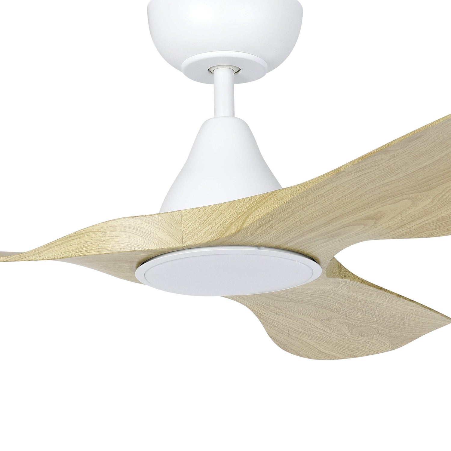 Surf 40"/1020mm 3 Blade White and Oak with LED Light DC Motor ABS Ceiling Fan