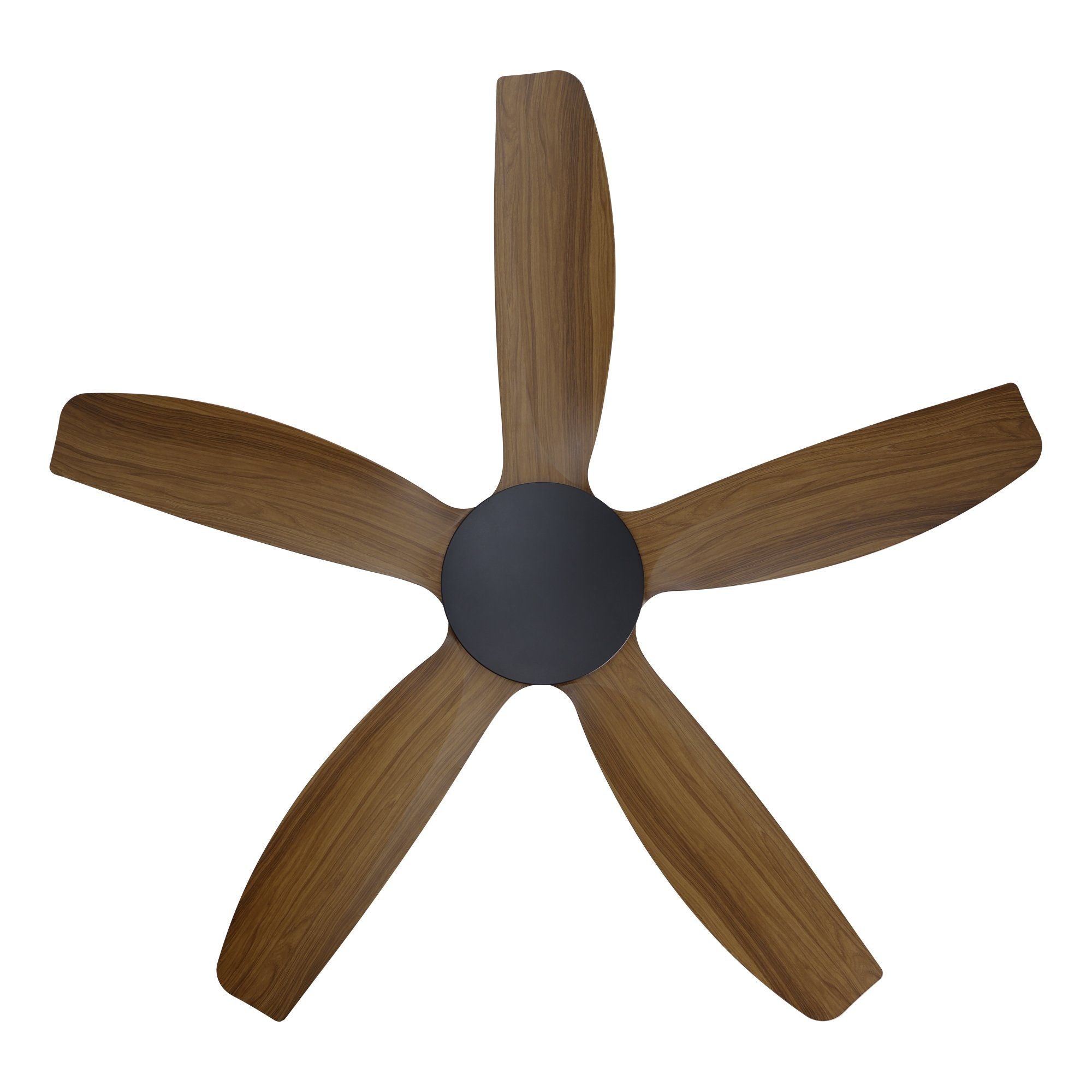 Miami 48"/1220mm 5 Blade Black with Teak DC Motor ABS Ceiling Fan