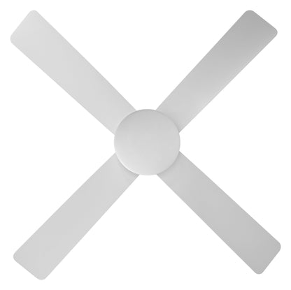 Aloha 48&quot;/1200mm 4 Blade White Smart Control DC Motor ABS Ceiling Fan