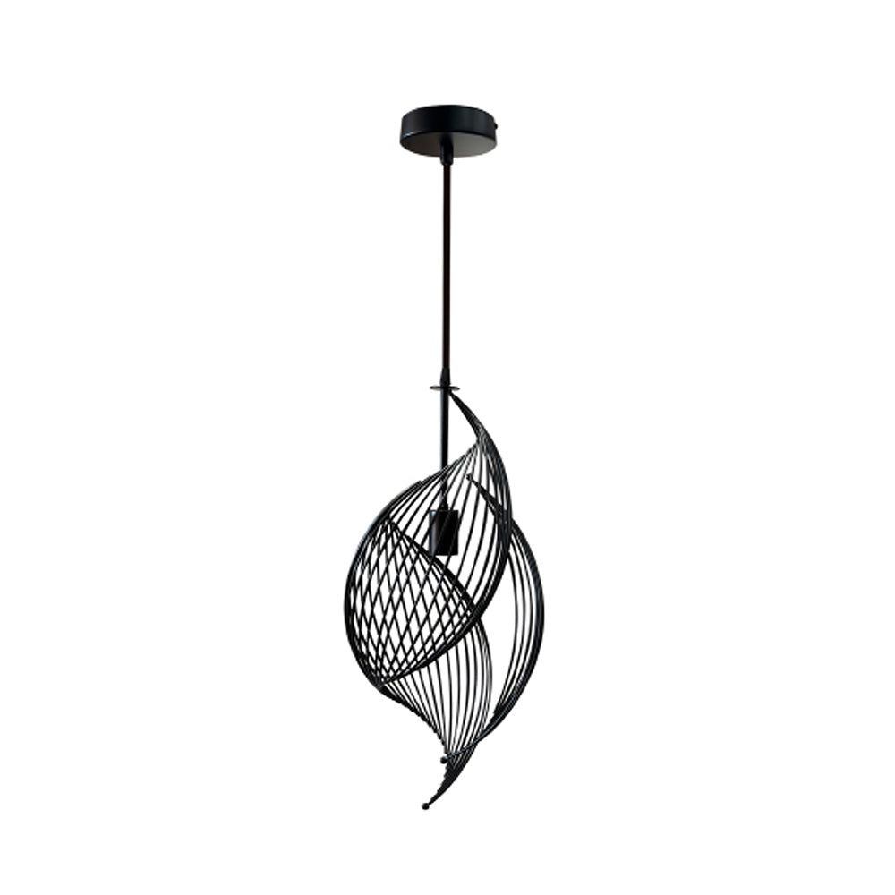 QL6008/210 Black Twisted Wire Modern Pendant