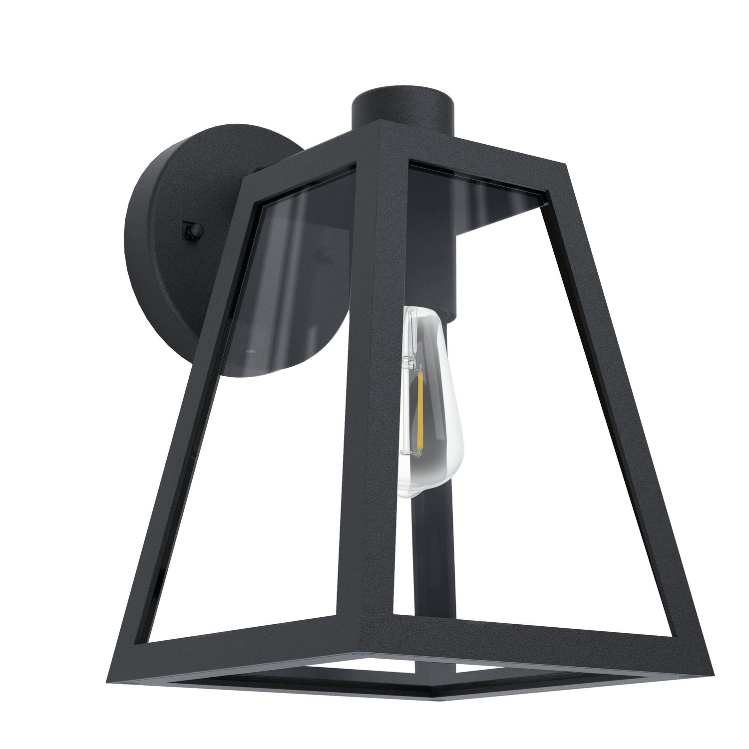 Mirandola Black Modern Box Outdoor Coach Light
