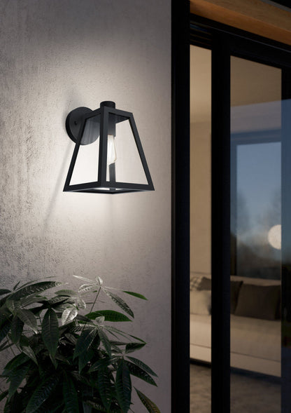 Mirandola Black Modern Box Outdoor Coach Light