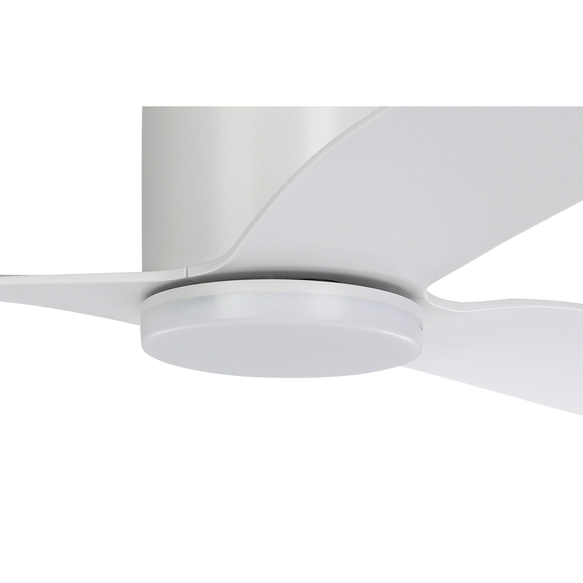 Iluka 52"/1320mm White with LED Light DC Low Profile Flush Ceiling Fan