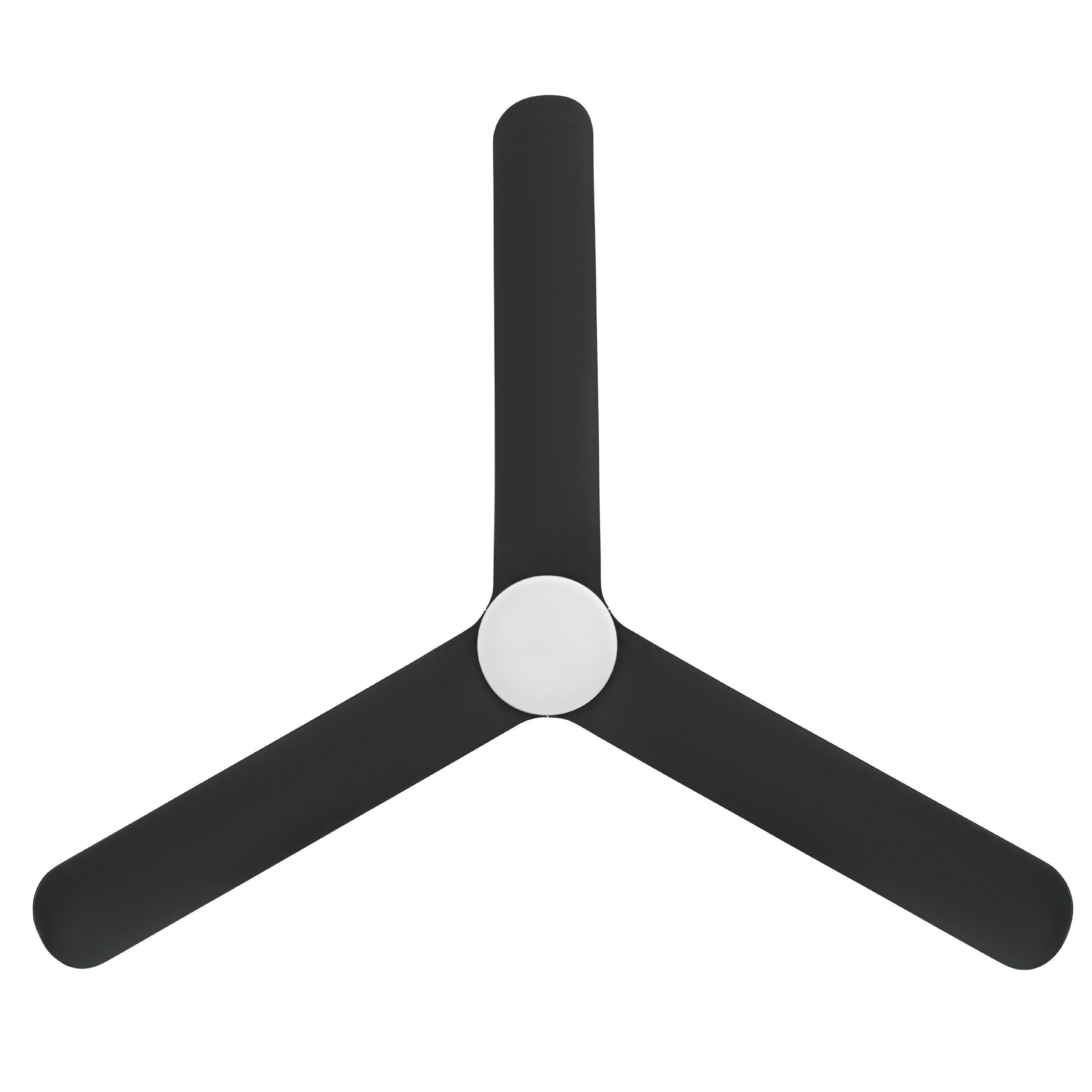 Iluka 60&quot;/1520mm Black with LED Light DC Low Profile Flush Ceiling Fan