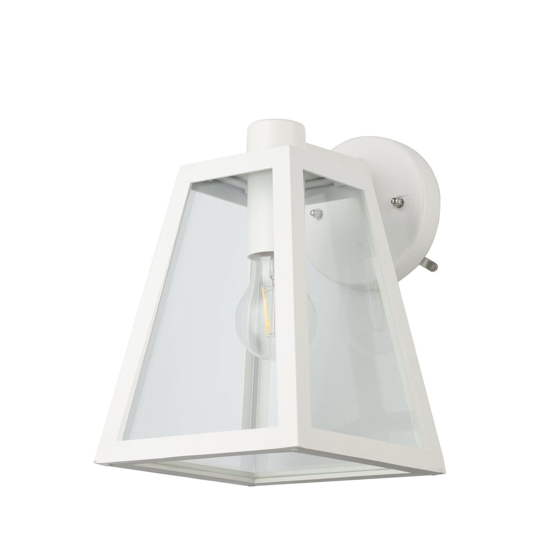 Mirandola White Modern Box Outdoor Coach Light