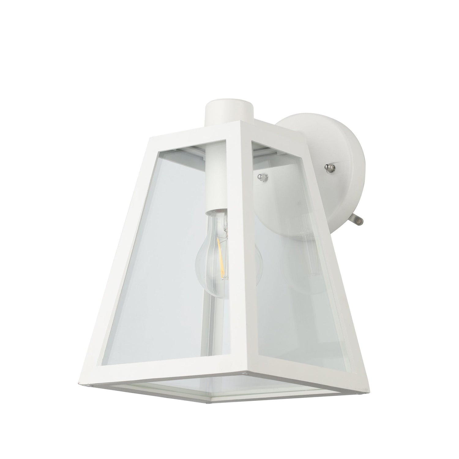 Mirandola White Modern Box Outdoor Coach Light