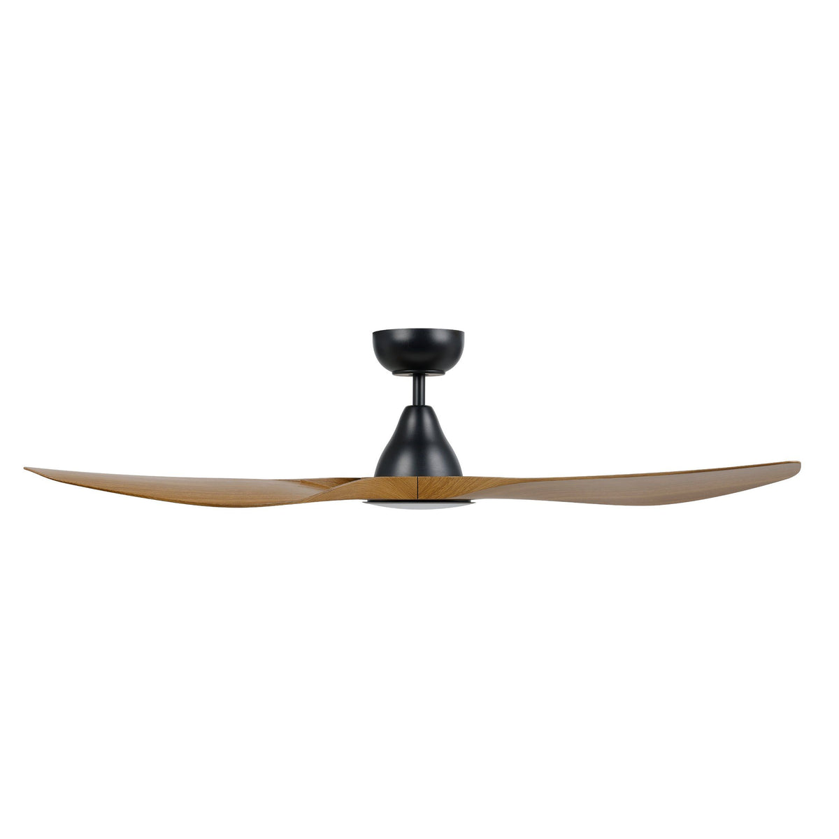 Surf 48"/1220mm 3 Blade Black and Burmese Teak with LED Light DC Motor ABS Ceiling Fan