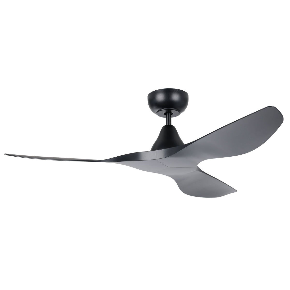 Surf 52"/1320mm 3 Blade Black DC Motor ABS Ceiling Fan